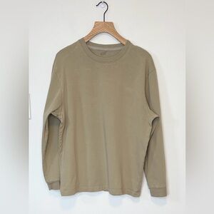 Lululemon men’s Heavyweight Cotton Jersey Long-Sleeve Shirt  , sz : medium